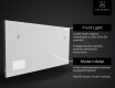Megvilágított fürdőszobai tükör LED SMART L136 Apple #5