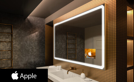 Megvilágított fürdőszobai tükör LED SMART L136 Apple