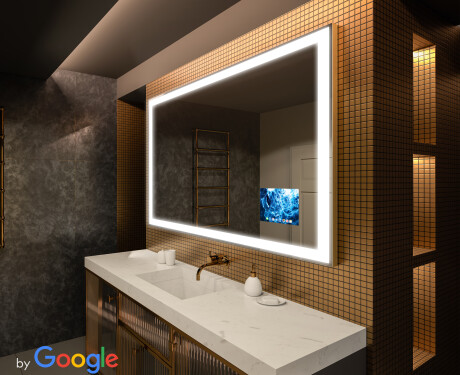 SMART Fürdőszoba Tükör Világítással LED L01 Sorozat Google #1