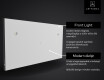 SMART Fürdőszoba Tükör Világítással LED L01 Sorozat Google #5