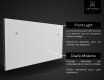 SMART Fürdőszoba Tükör Világítással LED L01 Sorozat Google #11