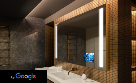 SMART Fürdőszoba Tükör Világítással LED L02 Sorozat Google