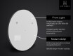 Kerek LED-es megvilágítású tükör SMART L33 Apple #2