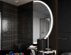 Félkör alakú LED-es megvilágítású tükör SMART A222 Google