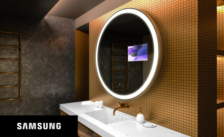 Kerek LED-es megvilágítású tükör SMART L76 Samsung