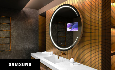 Kerek LED-es megvilágítású tükör SMART L156 Samsung