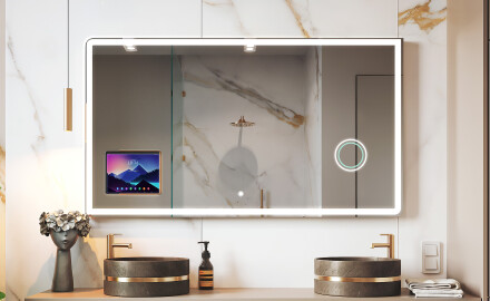 Lekerekített Modern LED Tükör iPad Displine L146 kerettel