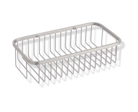 Kosár 30x14x9 / csiszolt acél