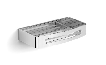 Kosár 22x12x4 / Lift & Clean™ rögzítés / csiszolt acél