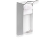 0,5 l-es fertőtlenítőfolyadék-adagoló könyökkel működtethető gombbal / matt alumínium