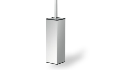 Függesztett WC-kefe / négyzet alakú / csiszolt acél