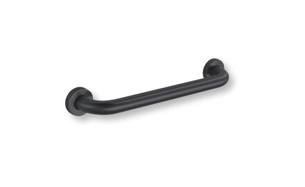Támogató korlát fogyatékkal élők számára, Ø32, egyenes, STANDARD – 40 cm / rozsdamentes acél, matt fekete