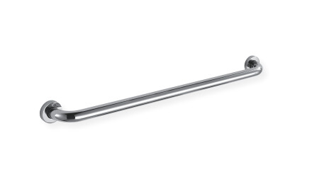 Támogató korlát fogyatékkal élők számára, Ø32, egyenes, STANDARD – 80 cm / csiszolt rozsdamentes acél