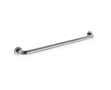 Támogató korlát fogyatékkal élők számára, Ø32, egyenes, STANDARD – 80 cm / csiszolt rozsdamentes acél