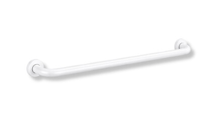 Támogató korlát fogyatékkal élők számára, Ø32, egyenes, STANDARD – 80 cm / rozsdamentes acél, matt fehér