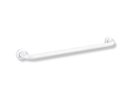 Támogató korlát fogyatékkal élők számára, Ø32, egyenes, STANDARD – 80 cm / rozsdamentes acél, matt fehér