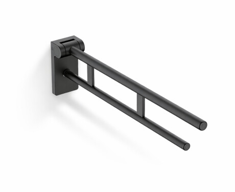 PREMIUM billenő korlát fogyatékkal élők számára, Ø32 – 80 cm / rozsdamentes acél, matt fekete