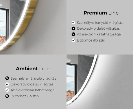 LED Fürdőszobai Tükör Irreguláris Formával S222 #2