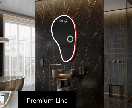 LED Fürdőszobai Tükör Irreguláris Formával S222 #4