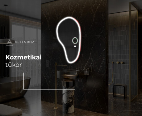 LED Fürdőszobai Tükör Irreguláris Formával S222 #6
