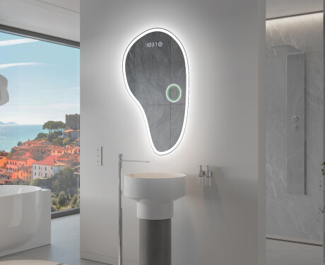 LED Fürdőszobai Tükör Irreguláris Formával S222 #8