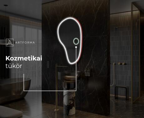 LED Fürdőszobai Tükör Irreguláris Formával S223 #6