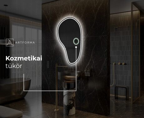 LED Fürdőszobai Tükör Irreguláris Formával S223 #5