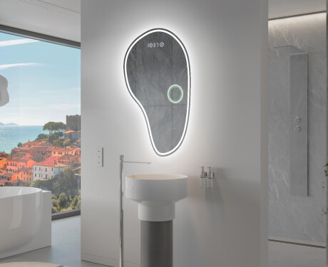 LED Fürdőszobai Tükör Irreguláris Formával S223 #9