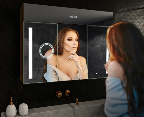 Kisszekrény Tükörrel És Led Megvilágítással - L03 Emily 100 x 72cm #9