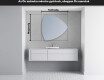 LED Fürdőszobai Tükör Irreguláris Formával T221 #3