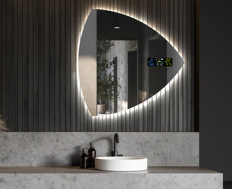 LED Fürdőszobai Tükör Irreguláris Formával T221 #6