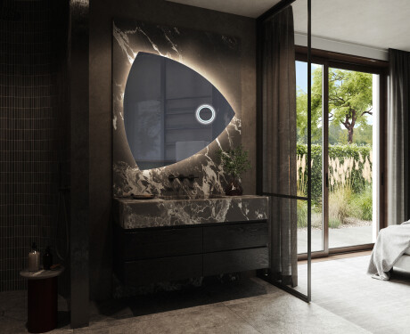 LED Fürdőszobai Tükör Irreguláris Formával T221 #10