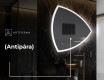 LED Fürdőszobai Tükör Irreguláris Formával T222 #8