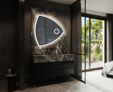 LED Fürdőszobai Tükör Irreguláris Formával T222 #10