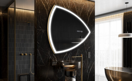 LED Fürdőszobai Tükör Irreguláris Formával T222
