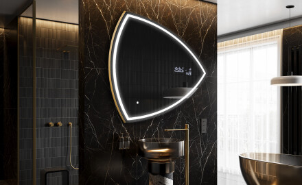 LED Fürdőszobai Tükör Irreguláris Formával T223