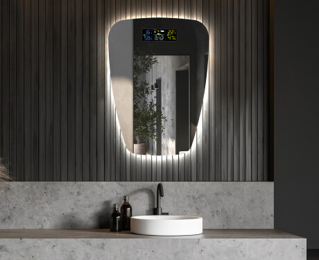 LED Fürdőszobai Tükör Irreguláris Formával Z221 #6