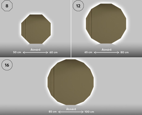 Fürdőszoba Tükör Világítással LED L113 #11