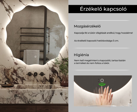 Fürdőszoba Tükör Világítással LED L192 #7