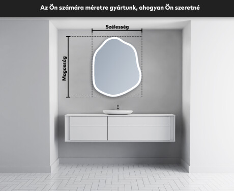 LED Fürdőszobai Tükör Irreguláris Formával E222 #5