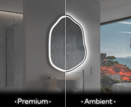 LED Fürdőszobai Tükör Irreguláris Formával E223