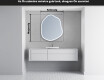 LED Fürdőszobai Tükör Irreguláris Formával E223 #5
