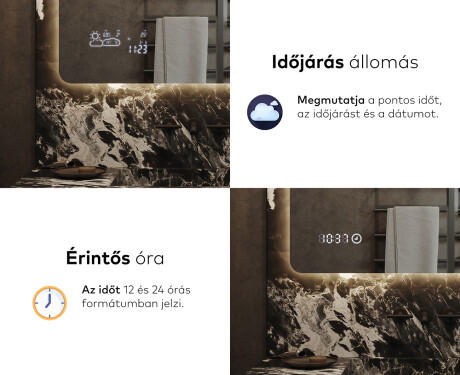 Fürdőszoba Tükör Világítással LED L142 #7
