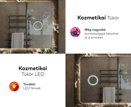 Fürdőszoba Tükör Világítással LED L142 #8