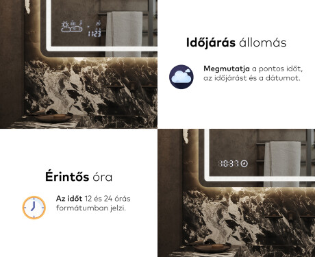 Fürdőszoba Tükör Világítással LED L143 #7