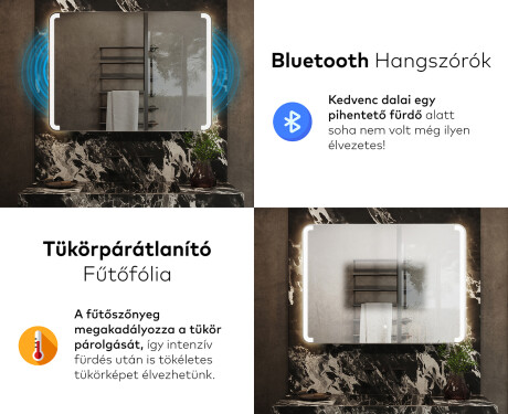 Fürdőszoba Tükör Világítással LED L144 #6