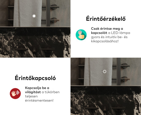 Fürdőszoba Tükör Világítással LED L144 #9