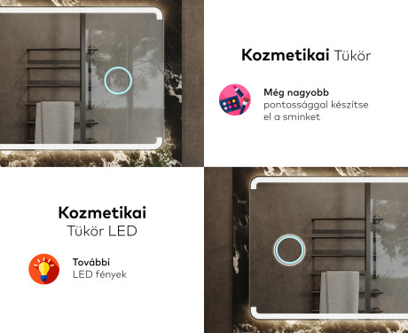 Fürdőszoba Tükör Világítással LED L145 #8