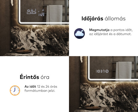 Fürdőszoba Tükör Világítással LED L147 #7