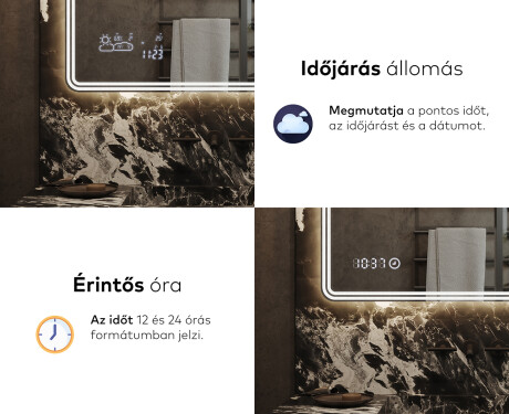Fürdőszoba Tükör Világítással LED L148 #7